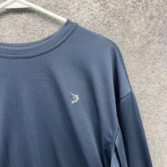 Reel Legends Shirt Mens Medium Blue Long Sleeve Performance Fishing Crewneck - Picture 9 of 10